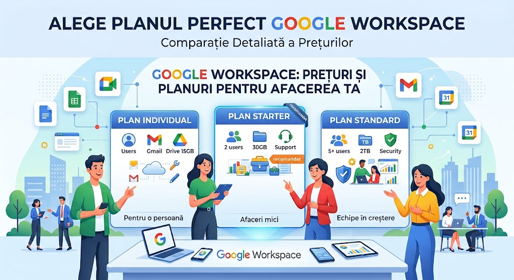 Cât costă Google Workspace în România în 2026? Prețuri, licențe și costuri reale pentru firme
